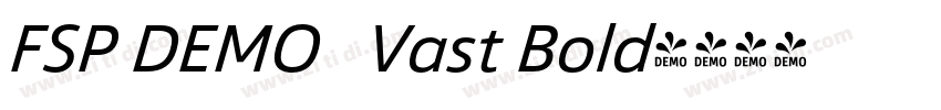 FSP DEMO   Vast Bold字体转换